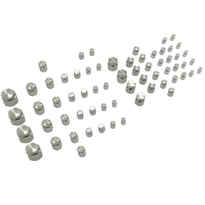 128 Pcs 37Â°JIC and ORFS Hydraulic Cap And Plug Kit Hose Tube And Pipe Fitting Set TTK-008 - Machter
