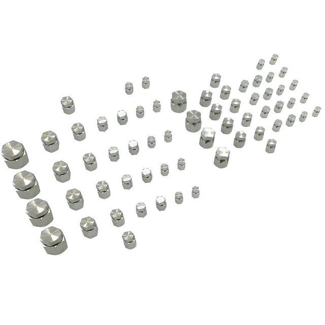128 Pcs 37Â°JIC and ORFS Hydraulic Cap And Plug Kit Hose Tube And Pipe Fitting Set TTK-008 - Machter