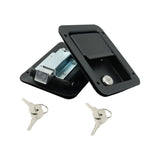 2 x Large Paddle Handle Lock Latch Pair Black Powdercoated Caravan Truck Toolbox TTL-003-2PCS - Machter