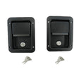 2 x Large Paddle Handle Lock Latch Pair Black Powdercoated Caravan Truck Toolbox TTL-003-2PCS - Machter