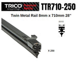 Refill Twin Metal Rail 8MM X 710MM 28" (Pack OF 250) TTR710-250 - Trico | Universal Auto Spares