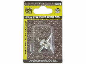4 Way Tyre Valve Core Remover - HARD UNIT
