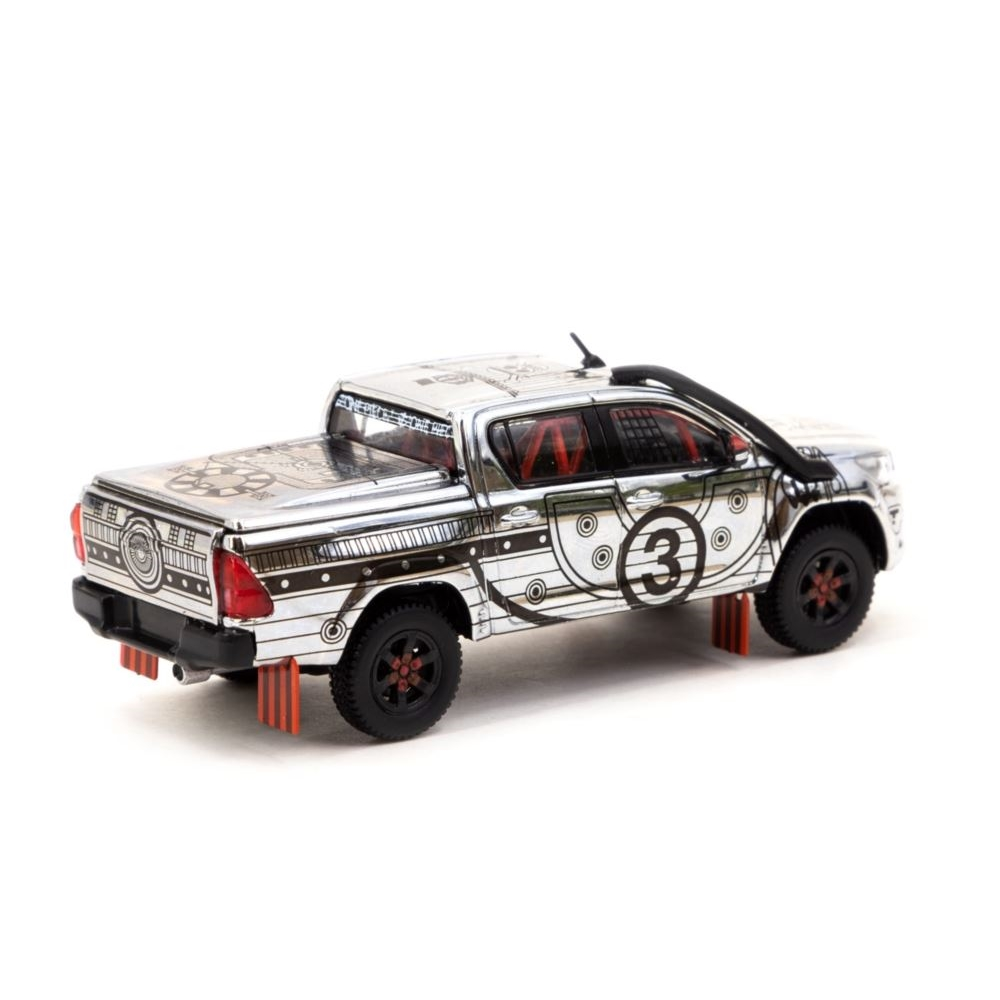 Toyota Hilux Thousand Sunny with Metal Oil Can Diecast Model Car 1:64 Scale (Approx. 7cm) Collectible | Universal Auto Spares