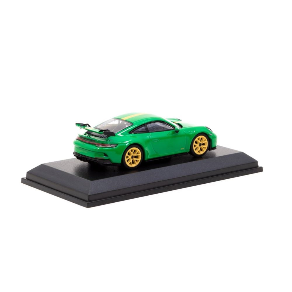 Porsche 911 (992) GT3 Python Green Mini Champs Diecast Model Car 1:64 Scale (Approx. 7cm) Collectible