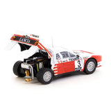 1985 Lancia 037 Rally Rally Van Haspengouw Winner Diecast Model Car with Opening Rear Bonnet and Painted Engine 1:64 Scale (Approx. 7cm) Collectible | Universal Auto Spares