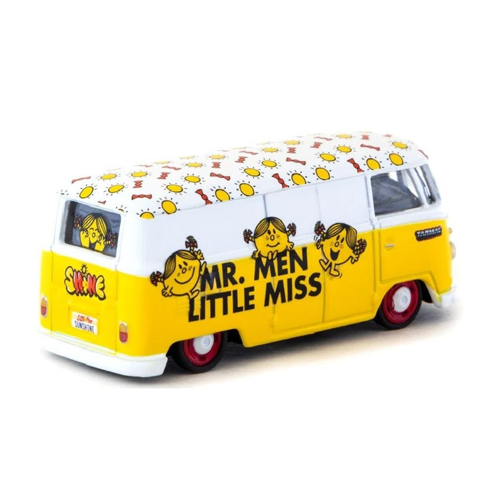 Volkswagen Type II (T1) Panel Van Mr. Men Little Miss Sunshine Diecast Model Car 1:64 Scale (Approx. 7cm) Collectible | Universal Auto Spares