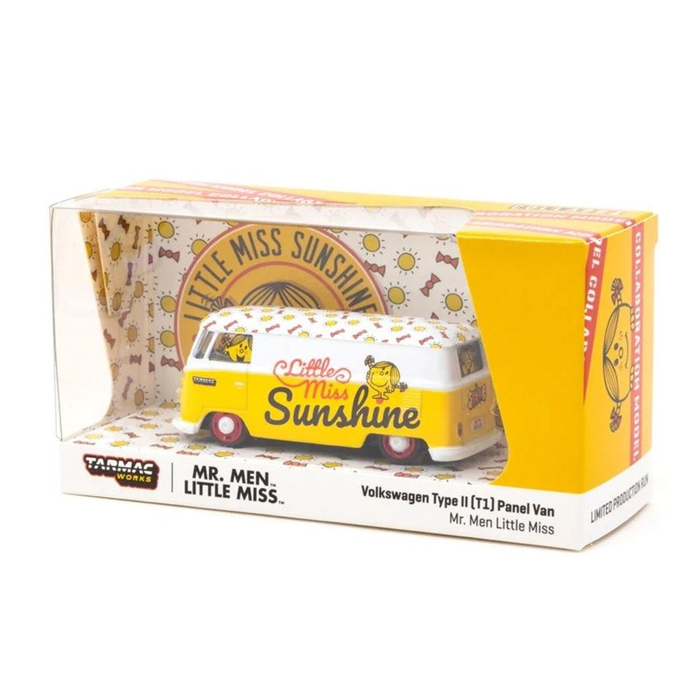 Volkswagen Type II (T1) Panel Van Mr. Men Little Miss Sunshine Diecast Model Car 1:64 Scale (Approx. 7cm) Collectible | Universal Auto Spares