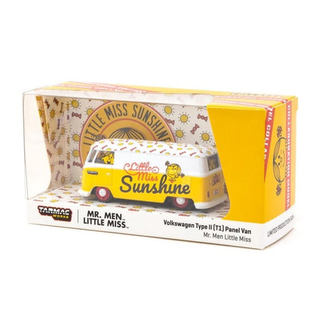 Volkswagen Type II (T1) Panel Van Mr. Men Little Miss Sunshine Diecast Model Car 1:64 Scale (Approx. 7cm) Collectible | Universal Auto Spares