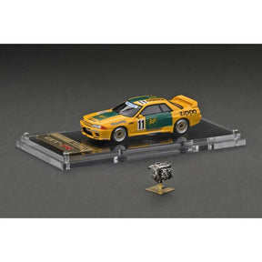 1993 Nissan Skyline GT-R BP Oil Trampio #11 RB26DETT JTC Diecast Model Car 1:64 Scale (Approx. 7cm) Collectible | Universal Auto Spares