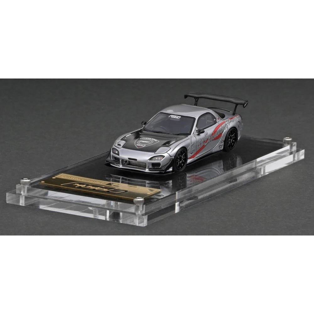 Mazda RX-7 (FD3S) FEED Silver Resin Diecast Model Car 1:64 Scale (Approx. 7cm) Collectible | Universal Auto Spares