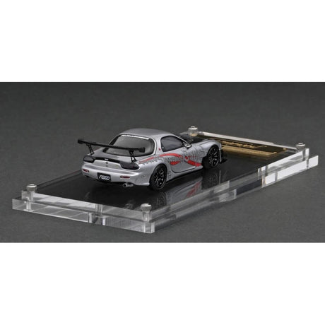 Mazda RX-7 (FD3S) FEED Silver Resin Diecast Model Car 1:64 Scale (Approx. 7cm) Collectible
