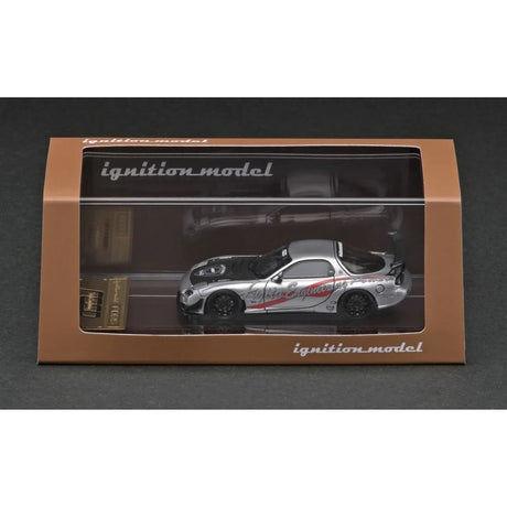 Mazda RX-7 (FD3S) FEED Silver Resin Diecast Model Car 1:64 Scale (Approx. 7cm) Collectible