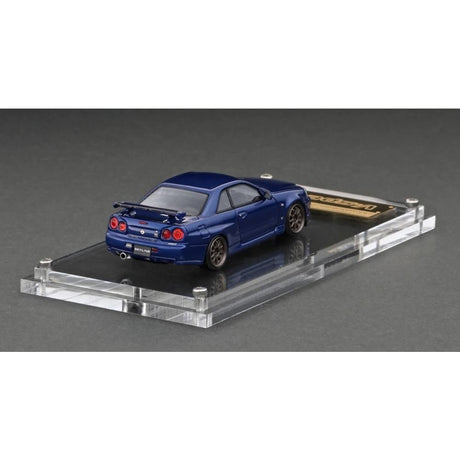Nissan Skyline GT-R V-Spec II (R34) Bayside Blue Resin Diecast Model Car 1:64 Scale (Approx. 7cm) Collectible | Universal Auto Spares