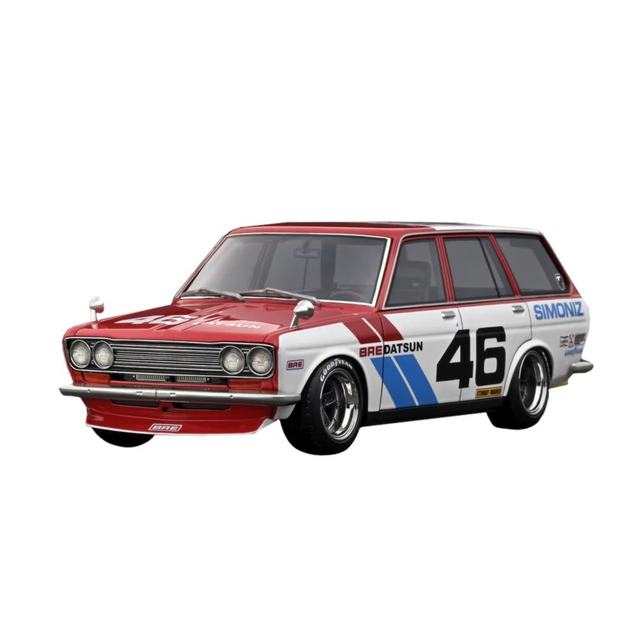 Datsun Bluebird (510) Wagon Red/White Diecast Model Car 1:18 Scale (Approx. 25cm) Collectible | Universal Auto Spares