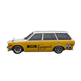 Datsun Bluebird (510) Wagon Yellow/White Resin Diecast Model Car 1:18 Scale (Approx. 25cm) Collectible | Universal Auto Spares