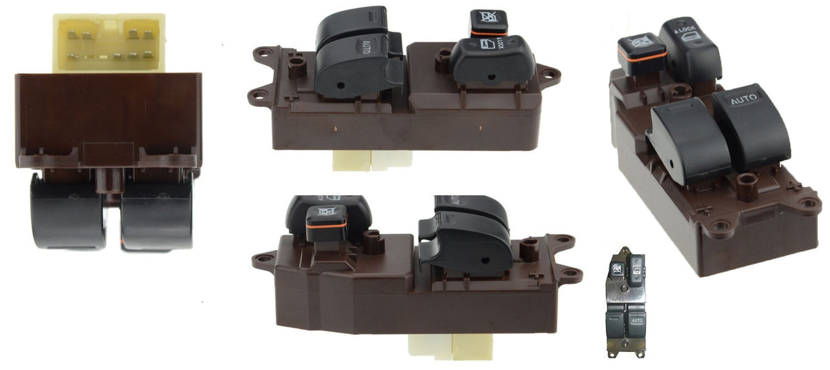 Front Window Switch (Main, RHS), TGN/KUN/GGN 2 Door Toyota Hilux 1997 - 2005 TYHX - WIS - 08R - Sterling Parts - Window Switches - Sterling Parts