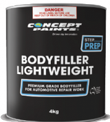 Light Weight Body Filler 500g, 1kg, 2kg & 4kg - Concept Paints | Universal Auto Spares