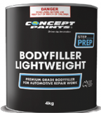 Light Weight Body Filler 500g, 1kg, 2kg & 4kg - Concept Paints 4kg
