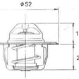 Thermostat FORD LASER METEOR MITSUB V6 U15B - NASON