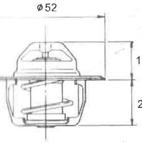 Thermostat FORD LASER METEOR MITSUB V6 U15B - NASON