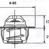 Thermostat DAEWOO HOLDEN 4CYL U16A - Nason