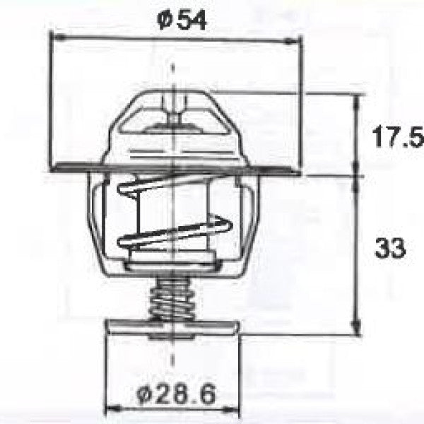 Thermostat DAEWOO HOLDEN NISSAN TOYOTA U17A - NASON