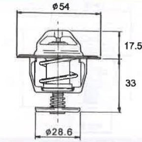Thermostat DAEWOO HOLDEN NISSAN TOYOTA U17A - NASON