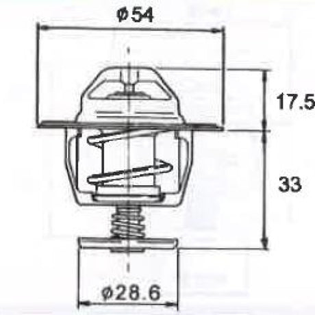 Thermostat DAEWOO HOLDEN NISSAN TOYOTA U17A - Nason