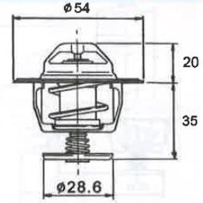 Thermostat FORD 3.9/4.0 BA V8 5.4L U37B - NASON