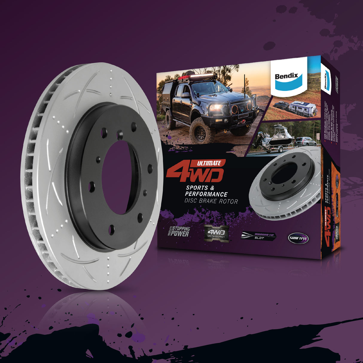 BR151 Ult Brake Rotor BR151-ULT4WD - Bendix