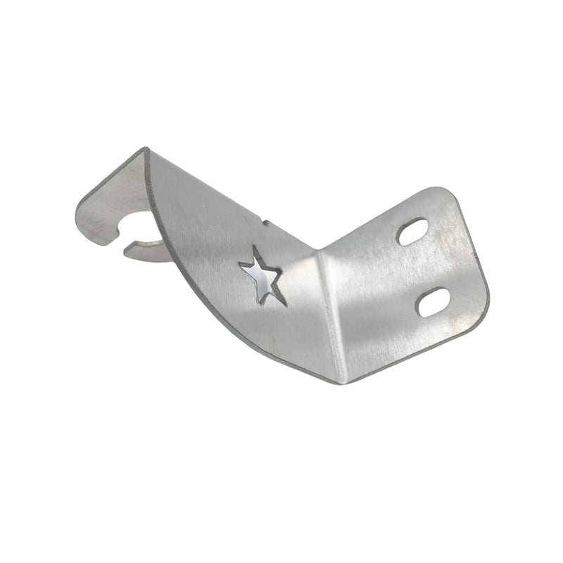 Rear Bonnet Hinge UHF Mount Antenna Bracket Fit For 76 Series LH 2mm Stainless Steel UHF-007 - Machter