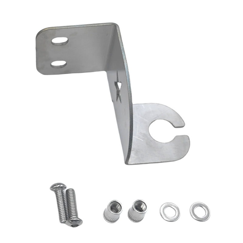 Rear Bonnet Hinge UHF Mount Antenna Bracket Fit For 76 Series LH 2mm Stainless Steel UHF-007 - Machter