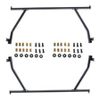 2 Pcs Front & Rear Black Steel Adjustable UTE Tub Ladder Rack Roll Bar URACK-004 - Machter