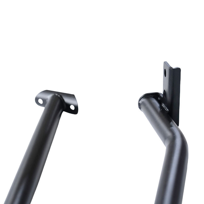 2 Pcs Front & Rear Black Steel Adjustable UTE Tub Ladder Rack Roll Bar URACK-004 - Machter