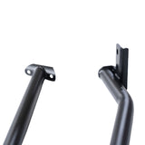 2 Pcs Front & Rear Black Steel Adjustable UTE Tub Ladder Rack Roll Bar URACK-004 - Machter