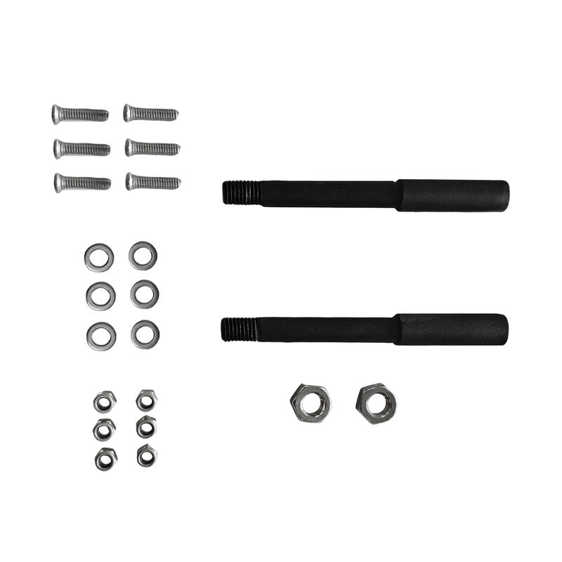 Black Powder Coated Aluminium Rear Ladder Rack URACK-013-BLK - Machter