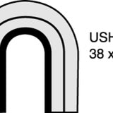 Hose - Universal Bend U SHAPED HOSE 38mm DIA USH38 - MACKAY
