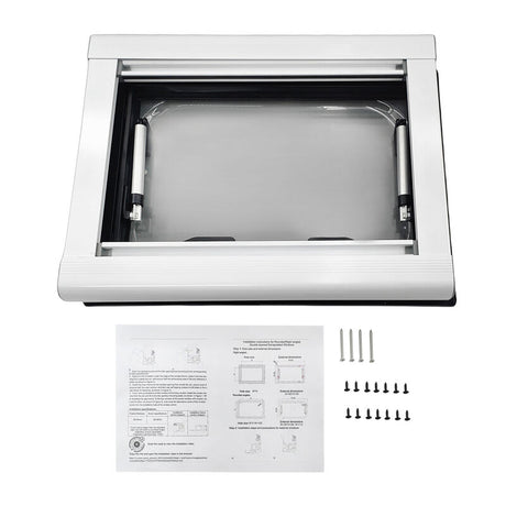 RV Caravan Push Out Flat Window 350x500mm Fit For RVs Campers Mobile Homes - Machter
