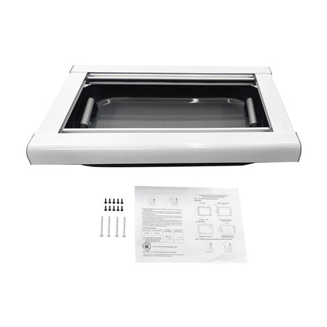 RV Caravan Push Out Flat Window Rounded Corner 350x500mm Fit For RVs Campers Mobile Homes - Machter