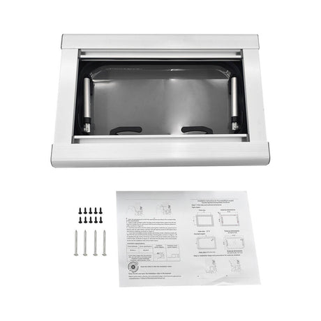 RV Caravan Push Out Flat Window Rounded Corner 350x500mm Fit For RVs Campers Mobile Homes - Machter