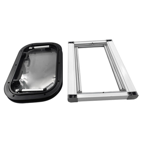 RV Caravan Push Out Flat Window Rounded Corner 350x500mm Fit For RVs Campers Mobile Homes - Machter