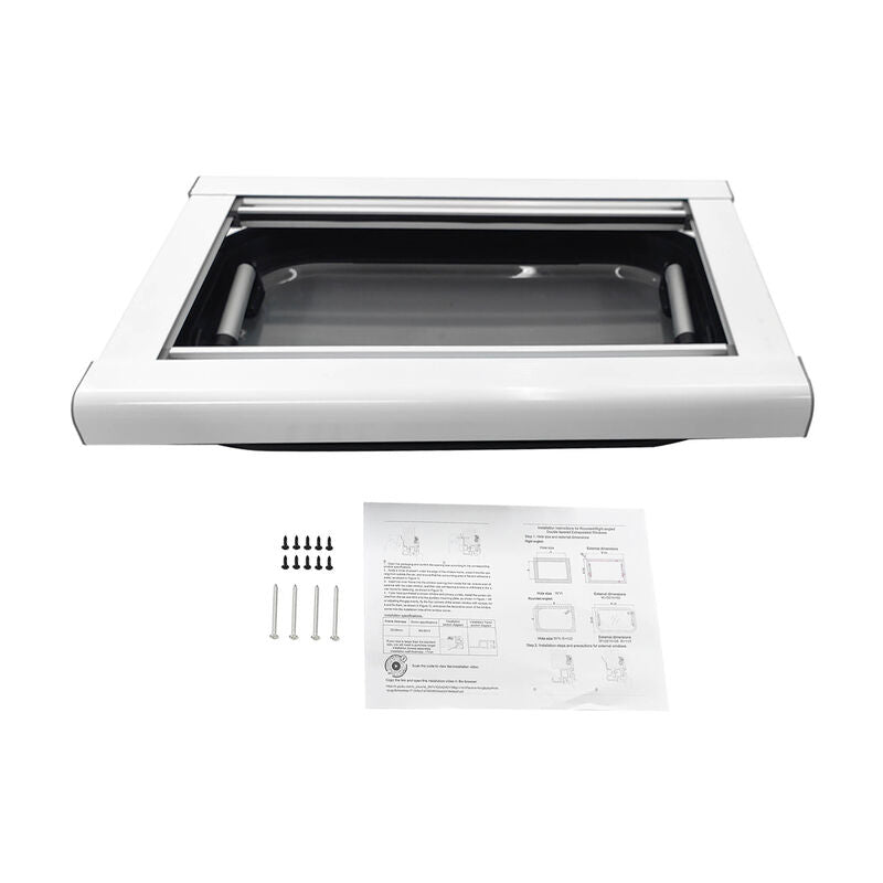 RV Caravan Push Out Flat Window Rounded Corner 350x500mm Fit For RVs Campers Mobile Homes UTEW-007 - Machter