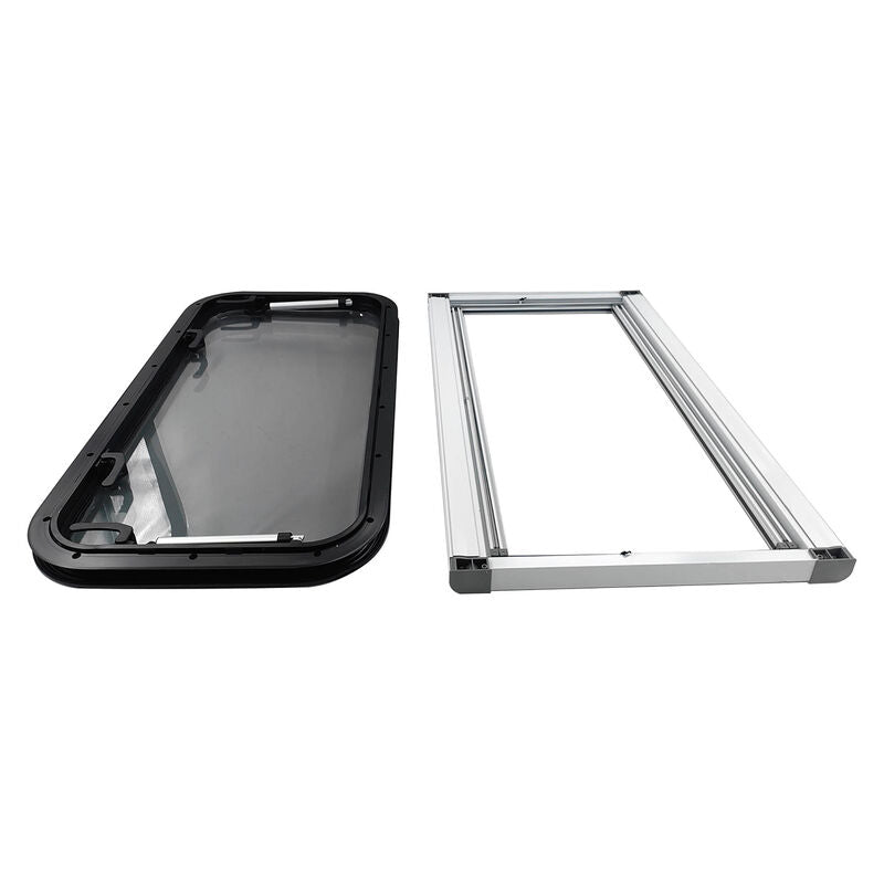 450mm x 900mm RV Caravan Push Out Flat Window Locking Handle & Strut Attachment UTEW-008 - Machter