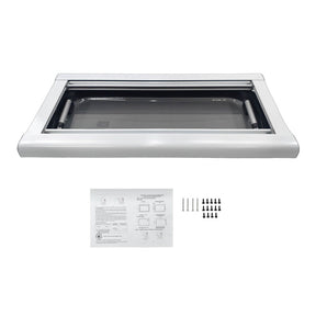 RV Caravan Push Out Flat Window Rounded Corner 300x700mm Fit For RVs Campers Mobile Homes UTEW-009 - Machter