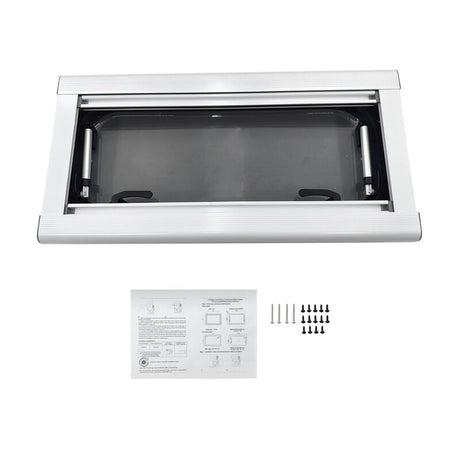 RV Caravan Push Out Flat Window Rounded Corner 300x700mm Fit For RVs Campers Mobile Homes - Machter
