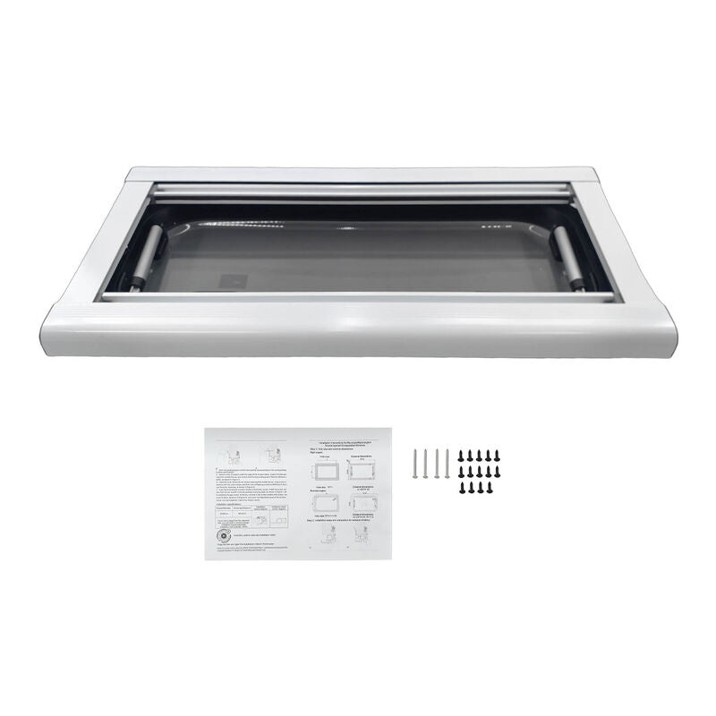 RV Caravan Push Out Flat Window Rounded Corner 300x700mm Fit For RVs Campers Mobile Homes UTEW-009 - Machter