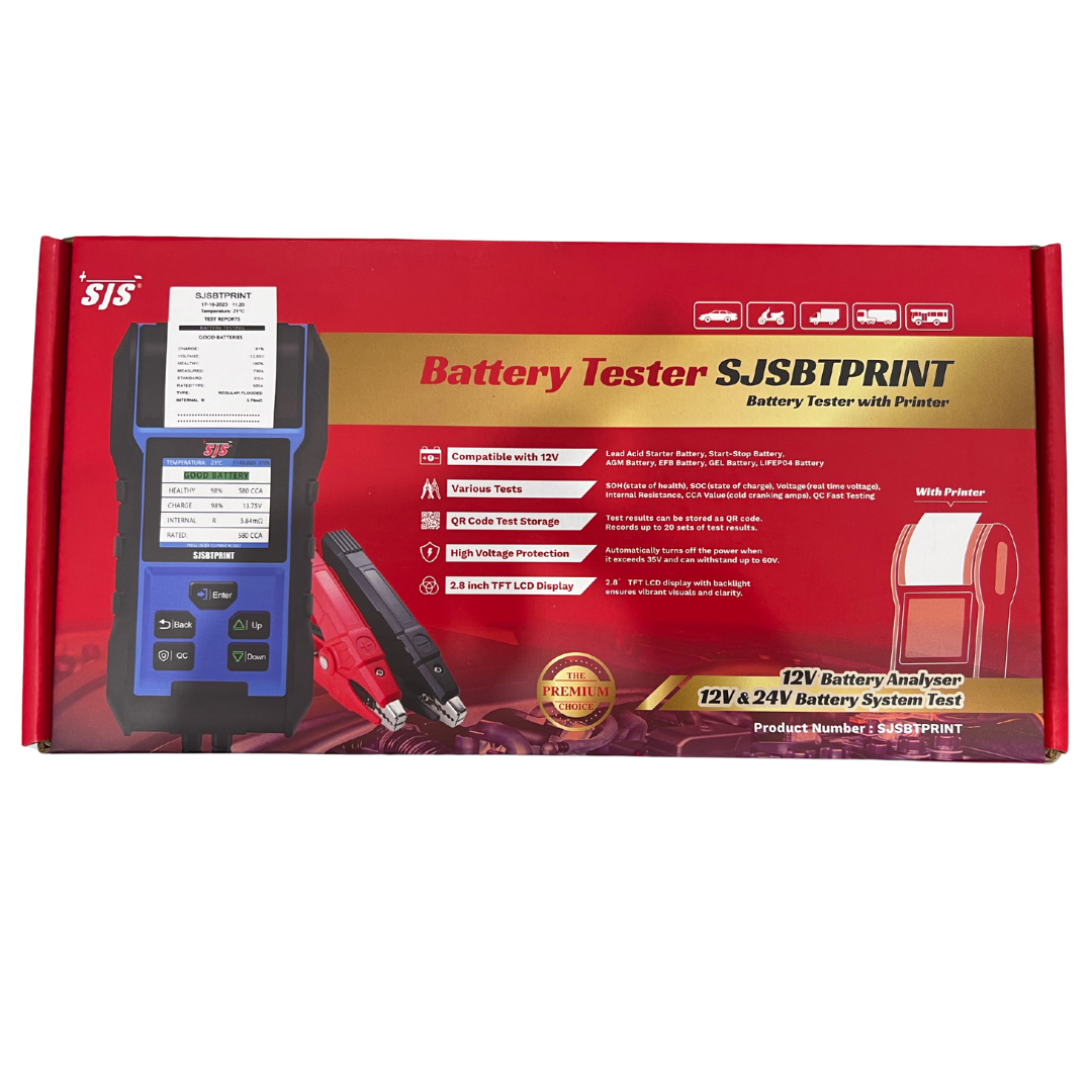 Battery Tester With Printer SJSBTPRINT - SJS | Universal Auto Spares