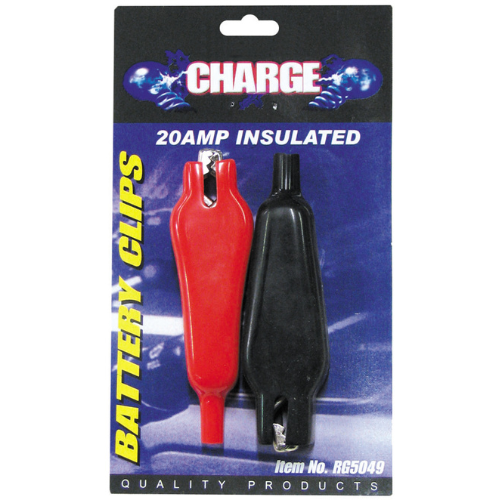 Battery Clip 2 Piece 20 AMP Insulated - Charge