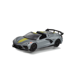 2022 Chevrolet Corvette C8 Stingray Convertible IMSA GTLM Championship Edition Grey Diecast Model Car 1:64 Scale (Approx. 7cm) Collectible | Universal Auto Spares
