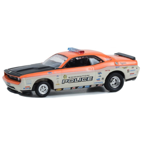 2008 Dodge Challenger R/T Edmonton Police Canada Blue Line Racing 25 Years Diecast Model Car 1:64 Scale (Approx. 7cm) Collectible | Universal Auto Spares